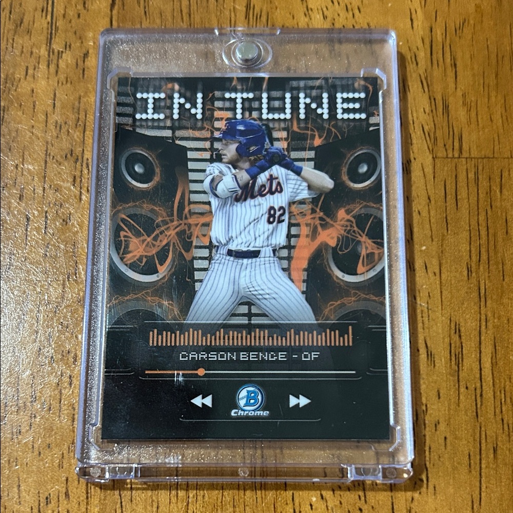 Carson Benge 2024 Topps Bowman Draft Chrome In Tune 💥  New York Mets #IT-10